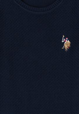 Erkek Çocuk Lacivert Bisiklet Yaka Triko Kazak - 50237149041