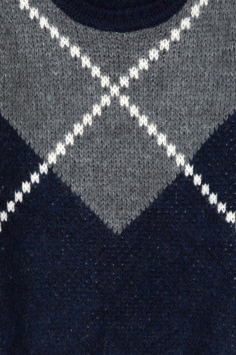 Erkek Çocuk Lacivert Bisiklet Yaka Triko Kazak