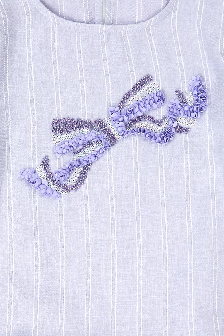 Kız Çocuk Lila Uzun Kollu Gömlek - 50240131005