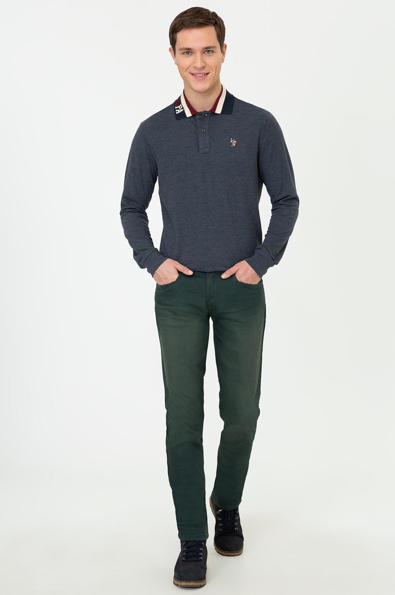 Erkek Yeşil Jean Pantolon