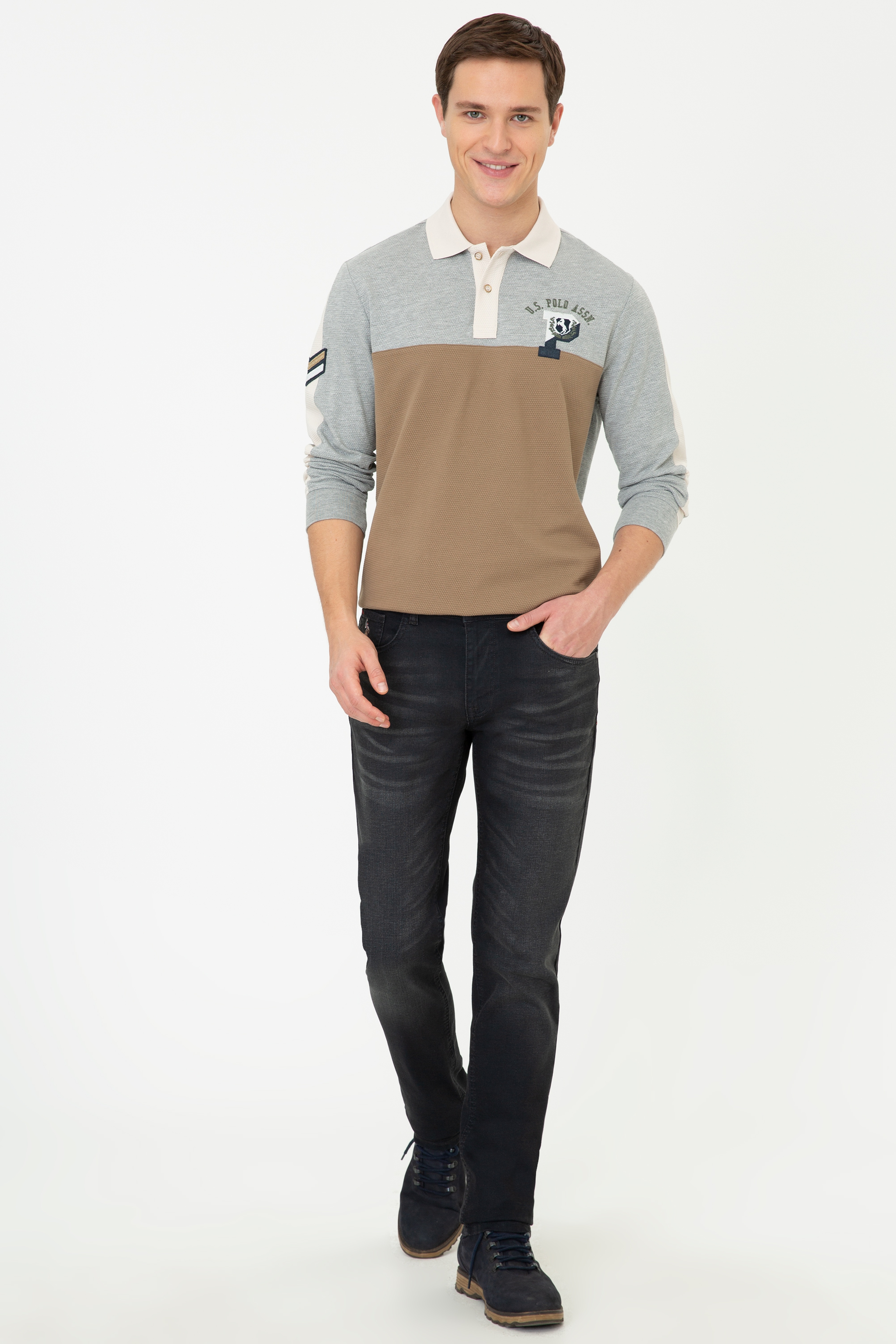 Erkek Siyah Denim Pantolon - Image 1