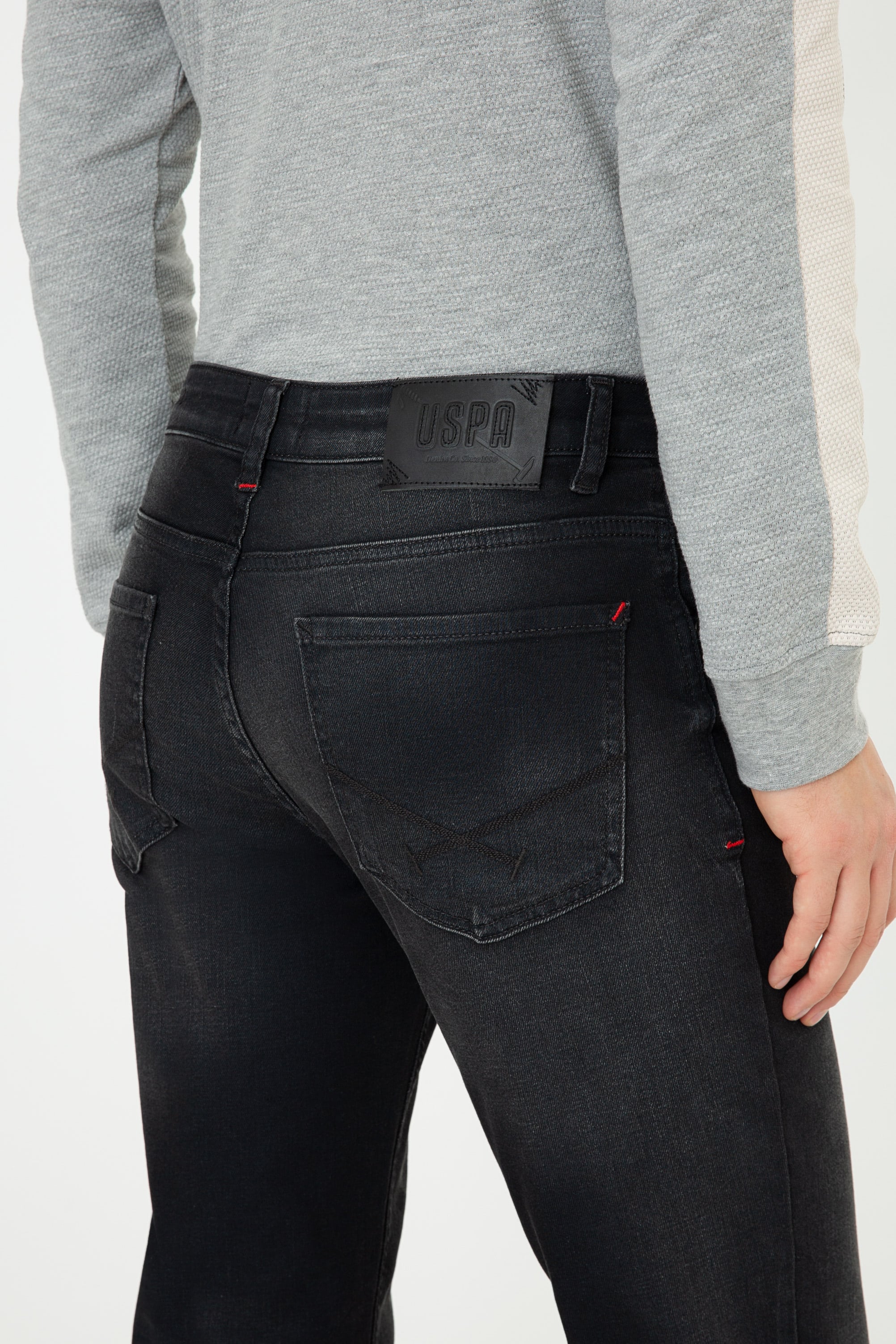 Erkek Siyah Denim Pantolon