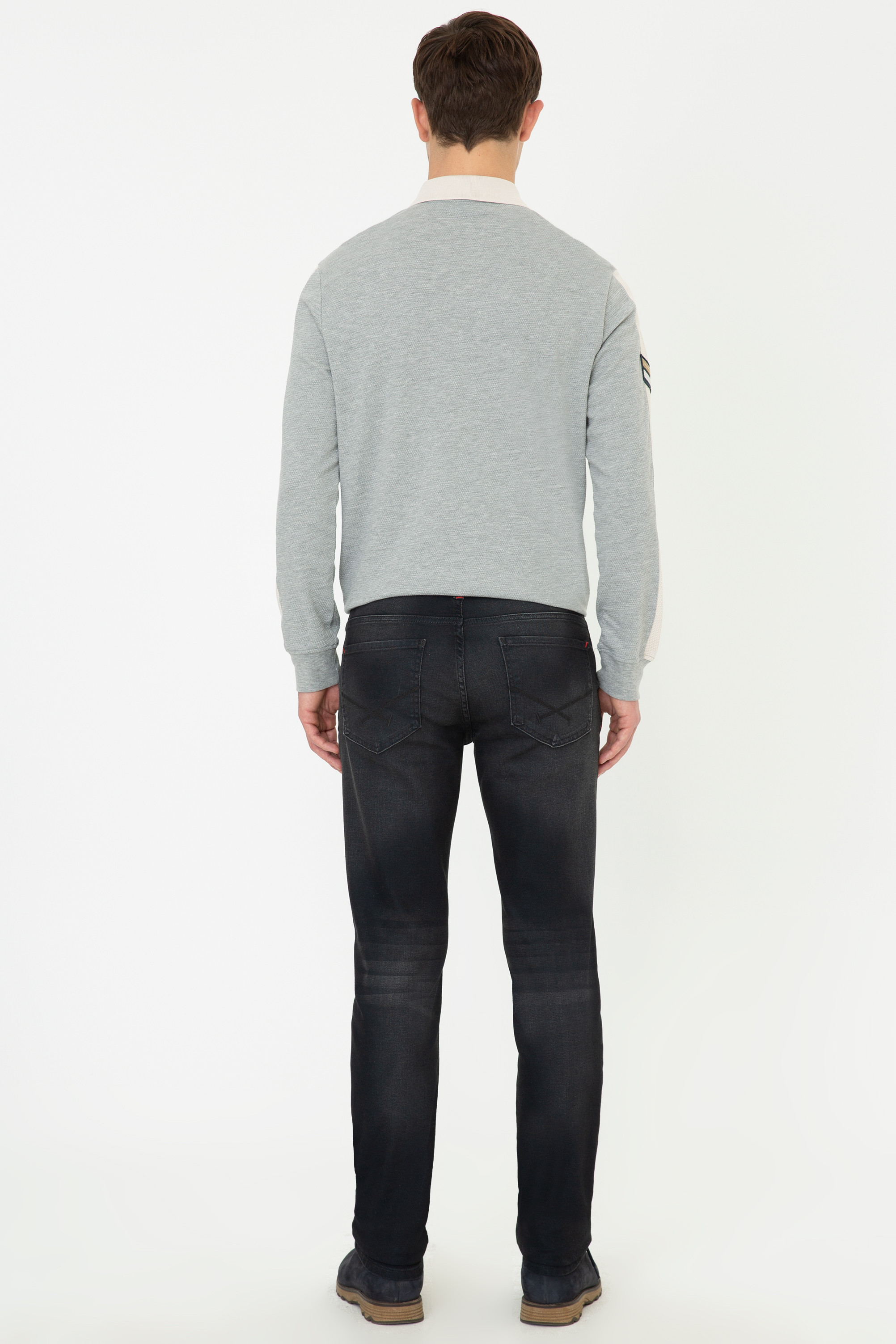 Erkek Siyah Denim Pantolon - Image 3