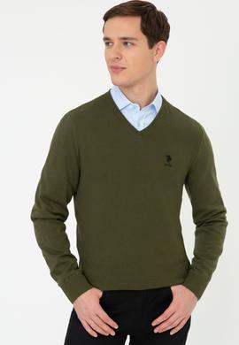 Erkek Haki Basic Kazak - 50236962060