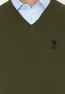 Erkek Haki Basic Kazak - 50236962060