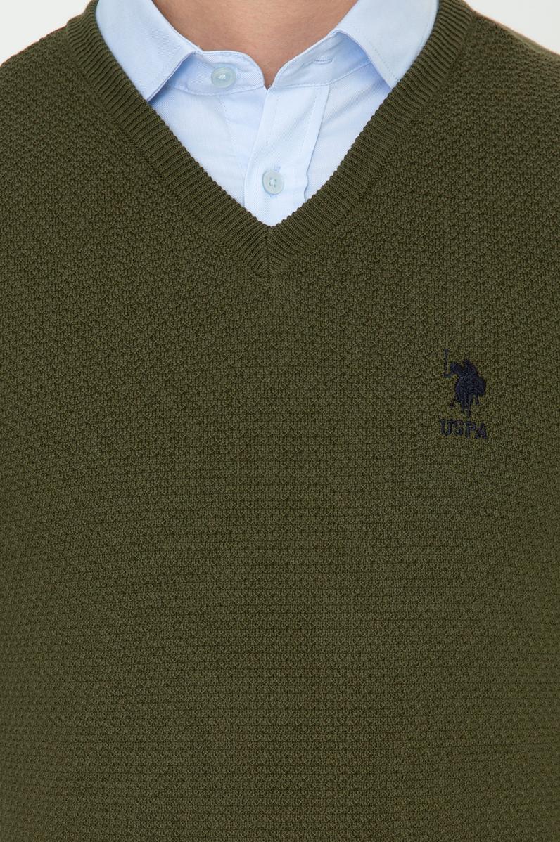 Erkek Haki Basic Kazak