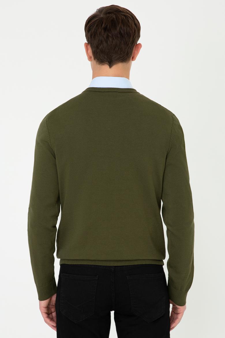 Erkek Haki Basic Kazak - 50236962060