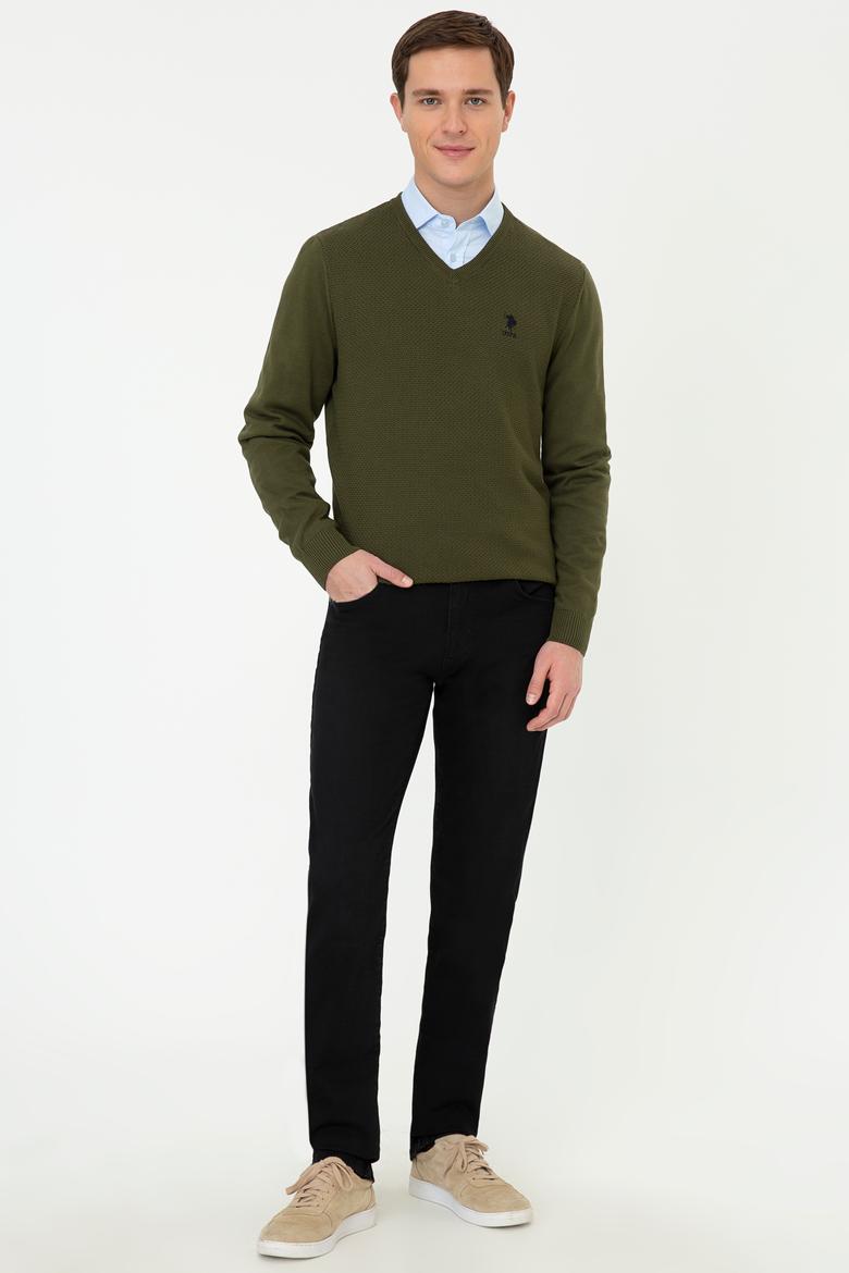 Erkek Haki Basic Kazak - 50236962060