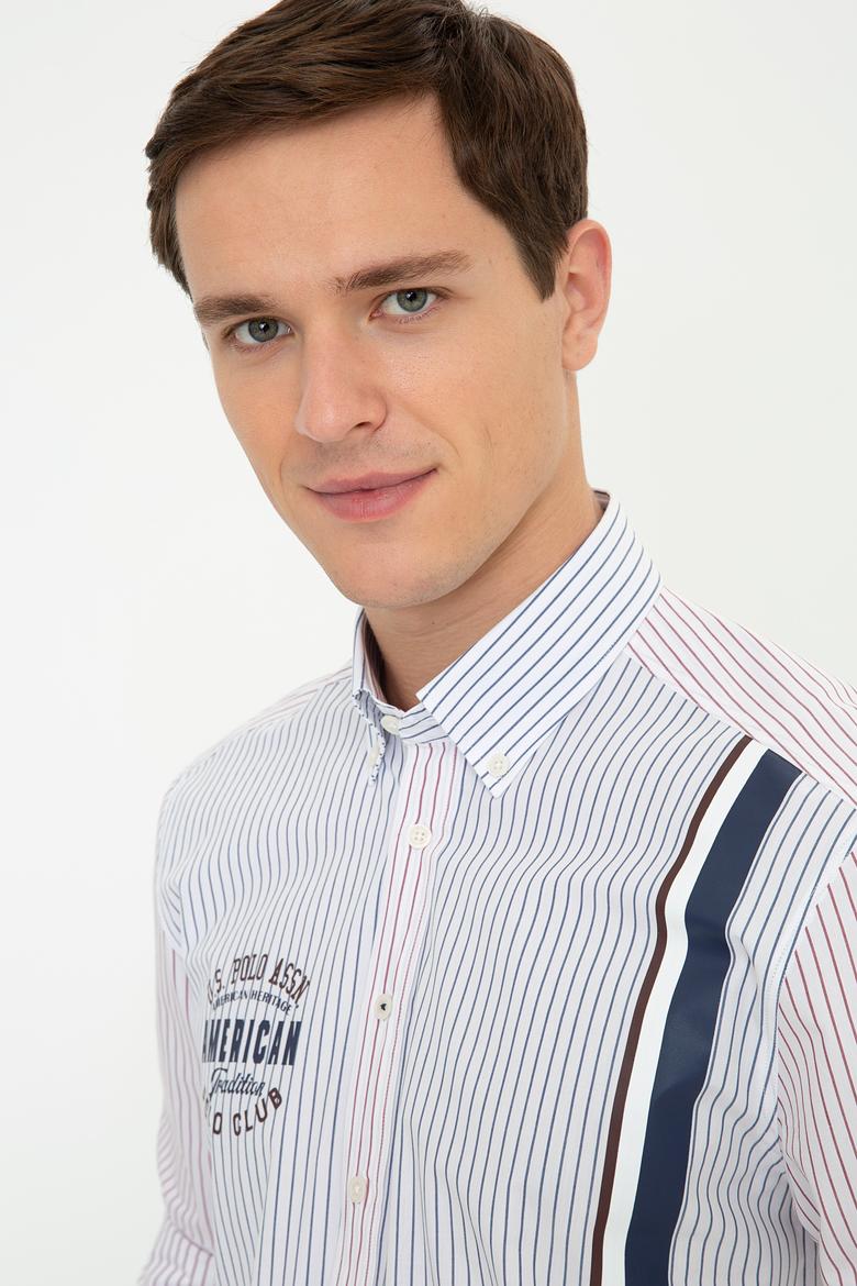 Erkek Bordo Uzun Kollu Gömlek - 50237283010