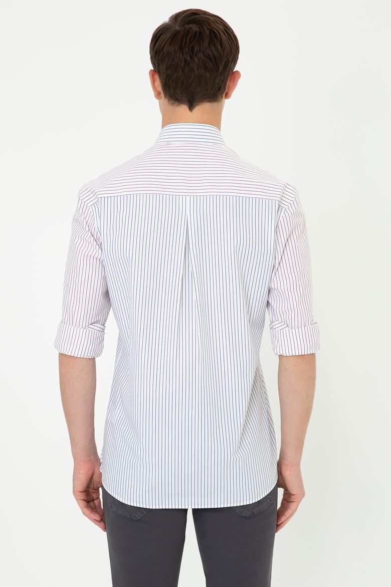 Erkek Bordo Uzun Kollu Gömlek - 50237283010