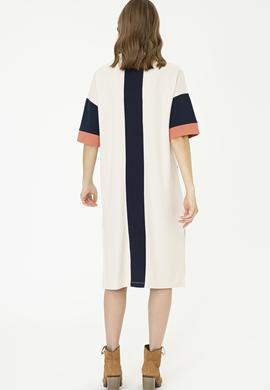 Kadın Krem Örme Elbise - 50240755008
