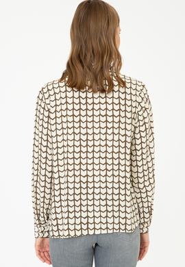 Kadın Safran Uzun Kollu Gömlek - 50236859014