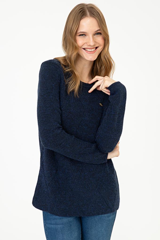 Kadın Lacivert Kazak