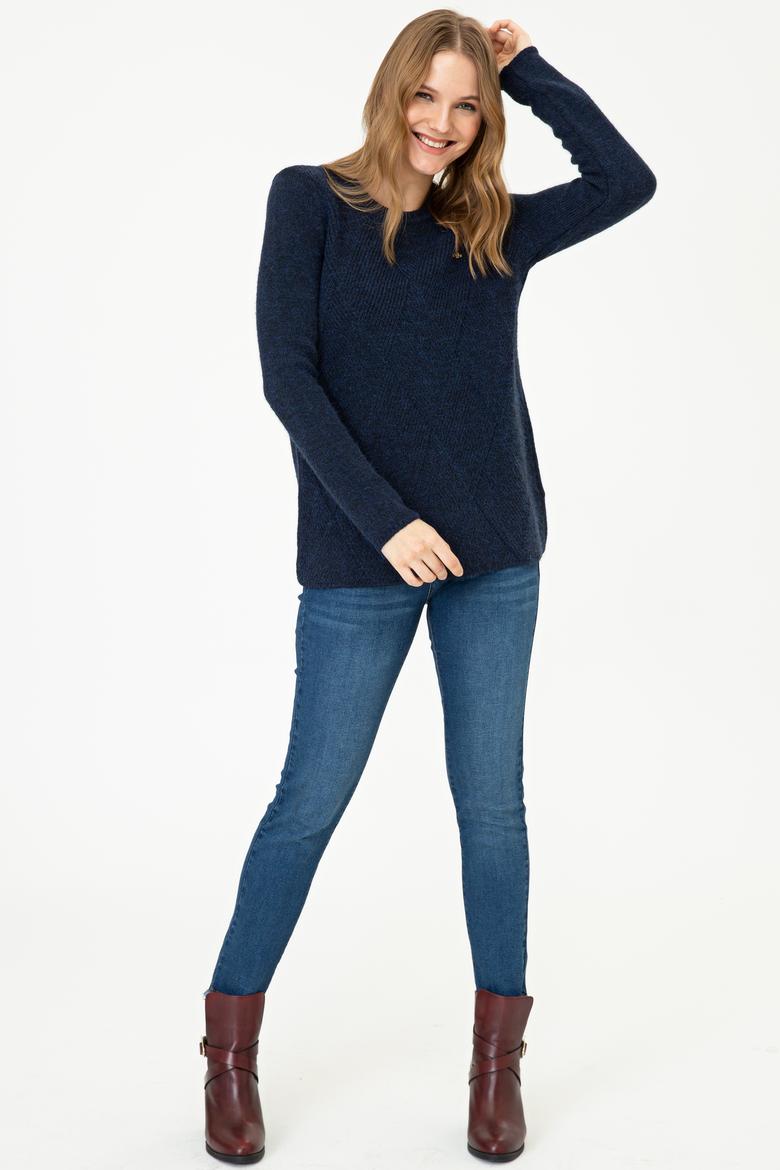 Kadın Lacivert Kazak - 50237642004