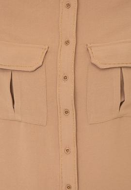 Kadın Camel Uzun Kollu Gömlek - 50237874004