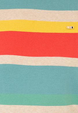 Kadın Çizgili Triko Kazak - 50244848001