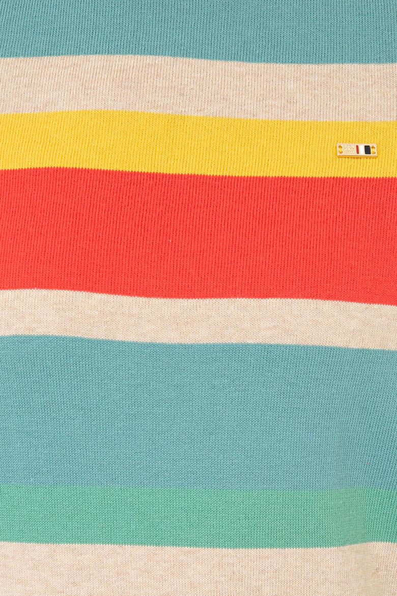 Kadın Çizgili Triko Kazak - 50244848001