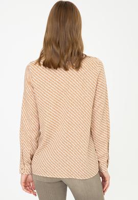 Kadın Safran Uzun Kollu Gömlek - 50236862026