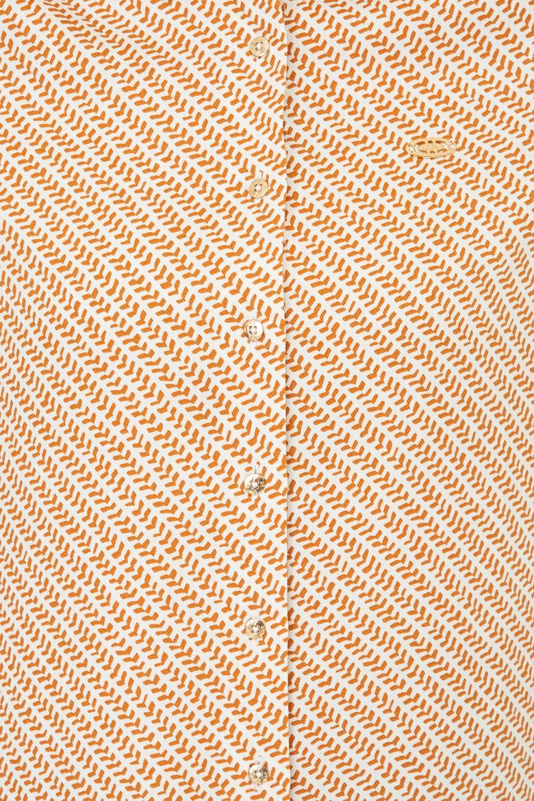 Kadın Safran Uzun Kollu Gömlek - 50236862026