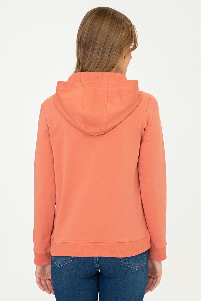 Kadın Kiremit Sweatshirt - 50240664004