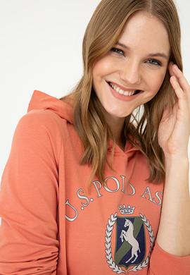 Kadın Kiremit Sweatshirt - 50240664004