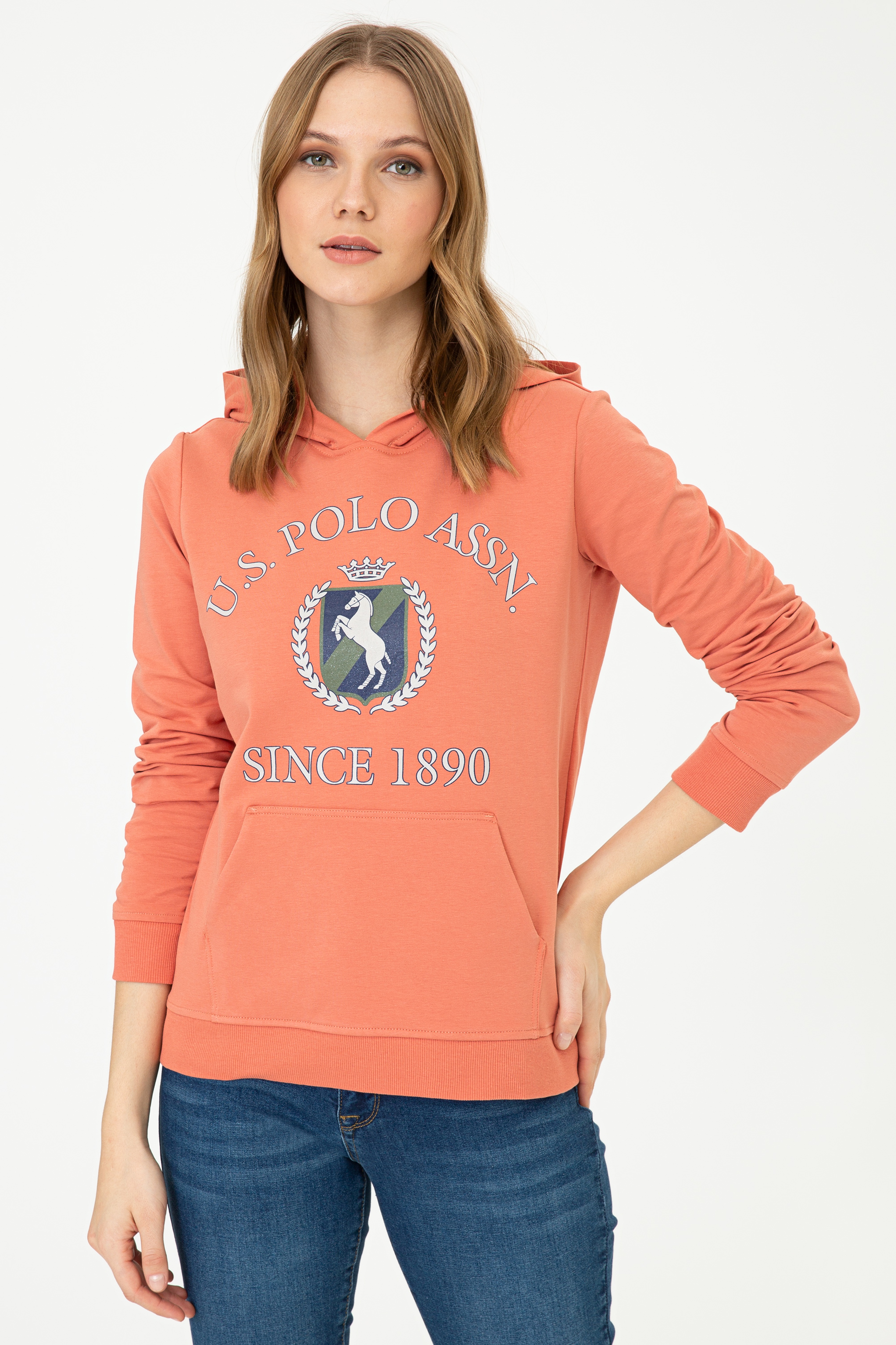 Kadın Kiremit Sweatshirt