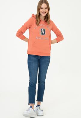 Kadın Kiremit Sweatshirt - 50240664004