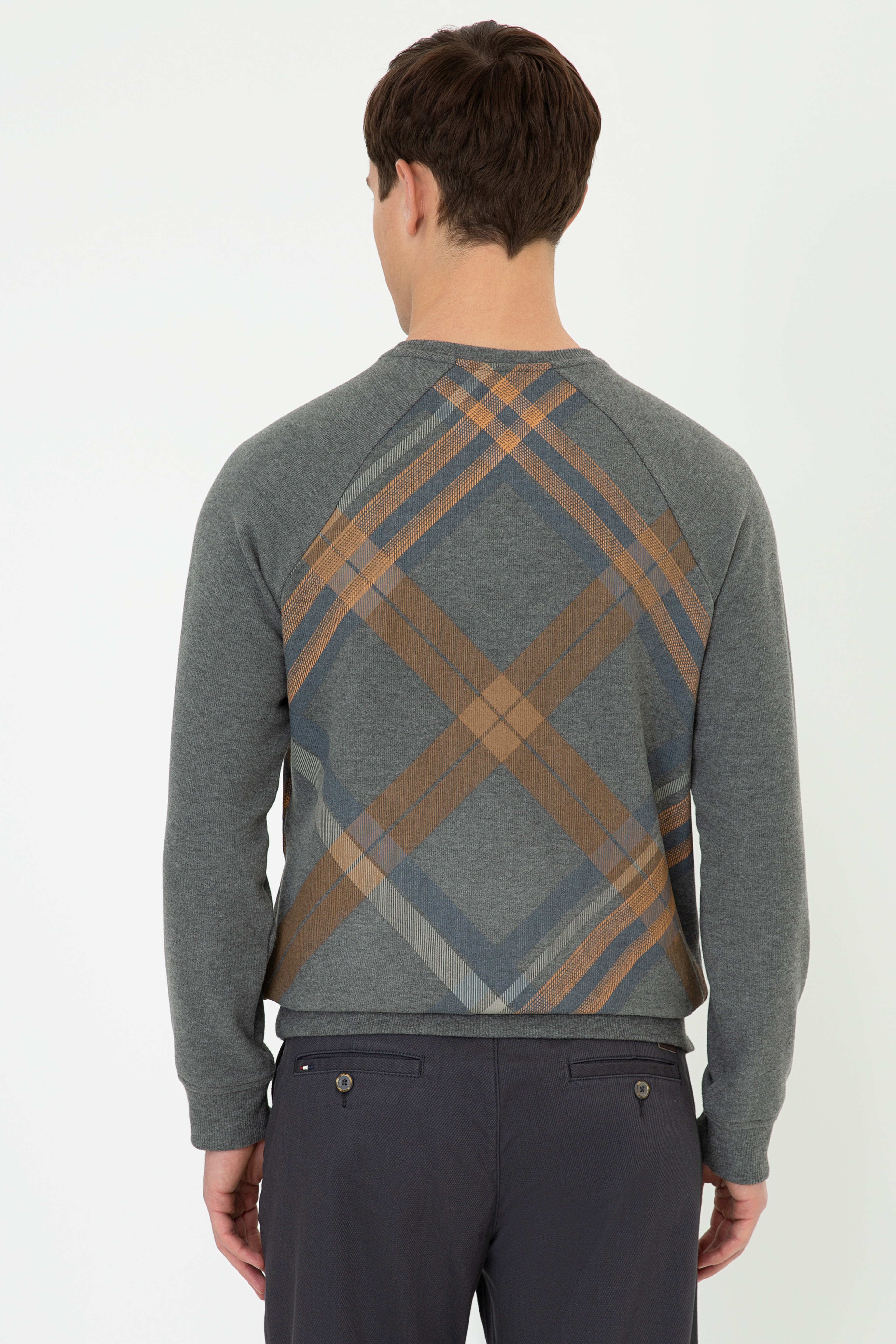 Erkek Antrasit Melanj Sweatshirt