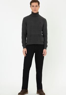 Erkek Antrasit Melanj Kazak - 50237422007