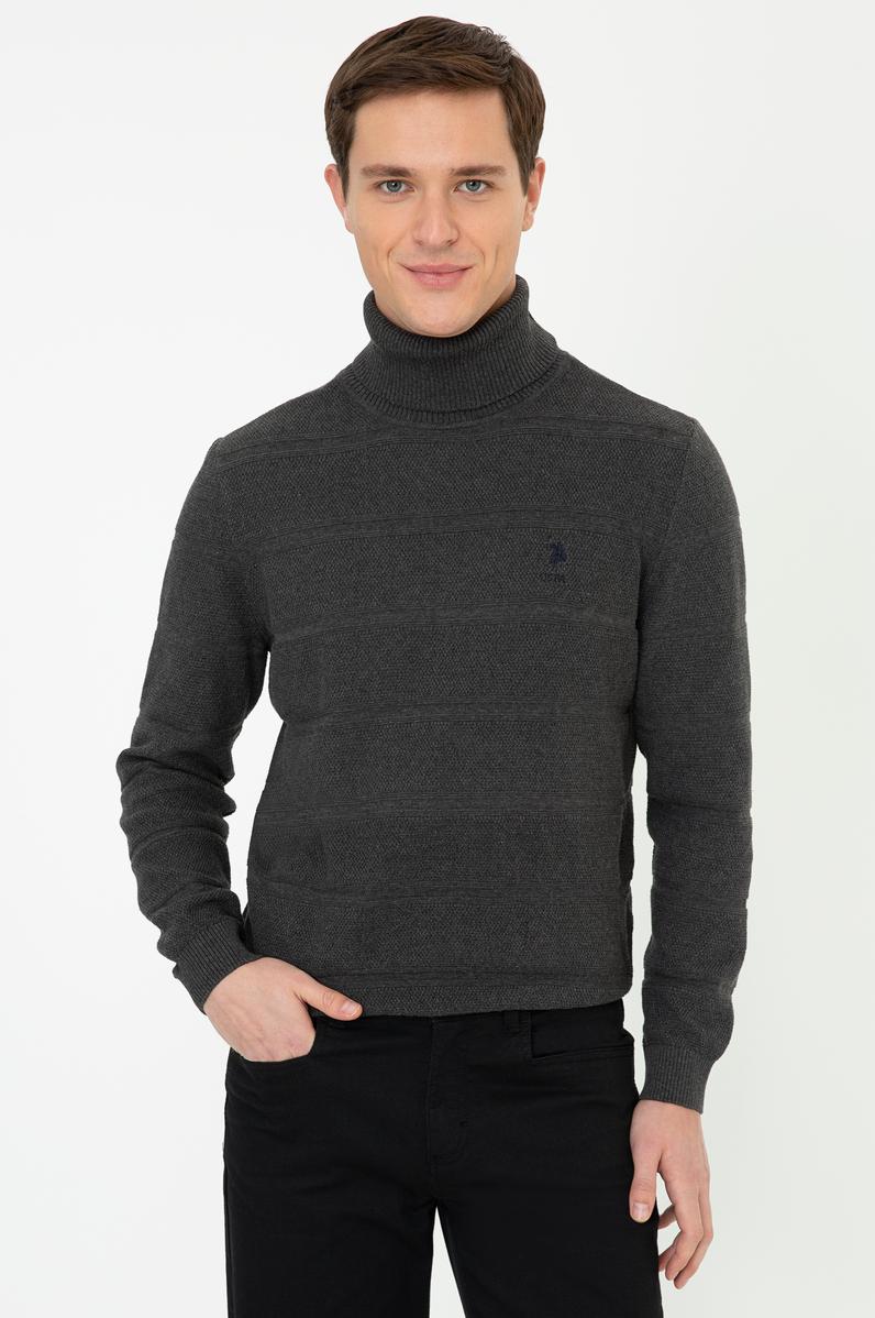 Erkek Antrasit Melanj Kazak