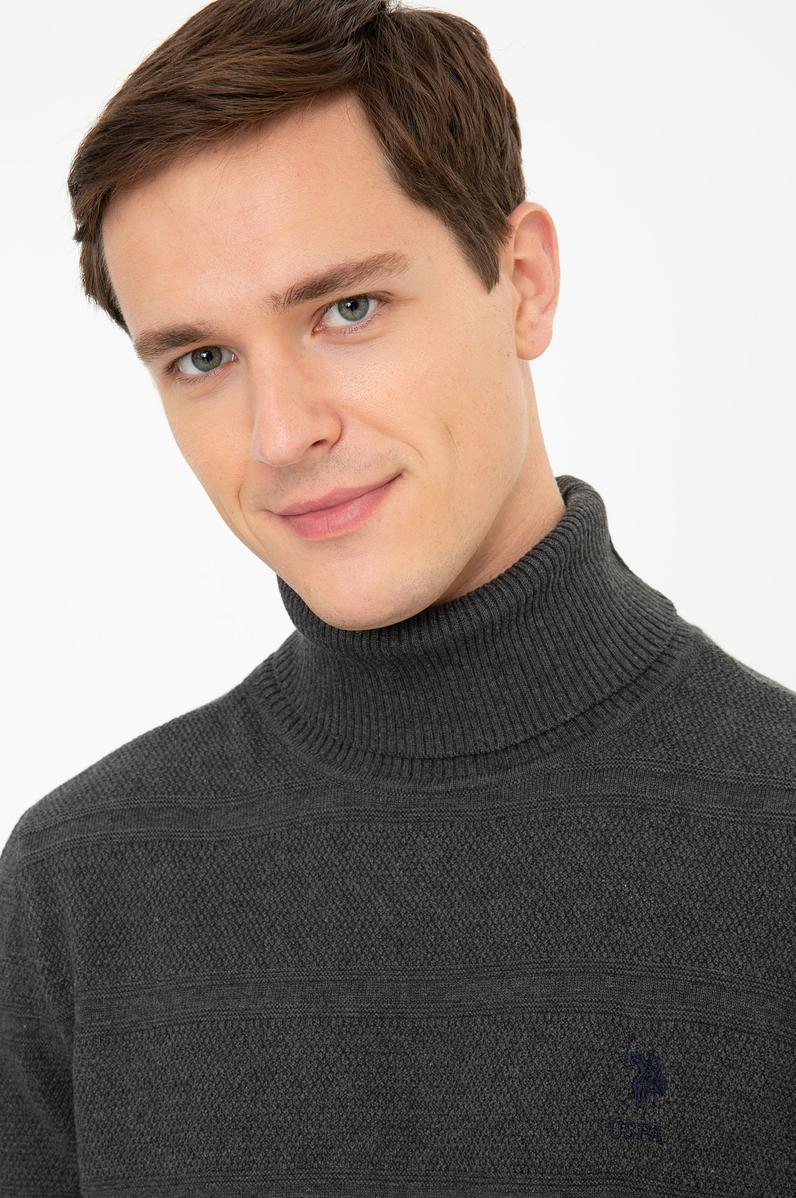 Erkek Antrasit Melanj Kazak