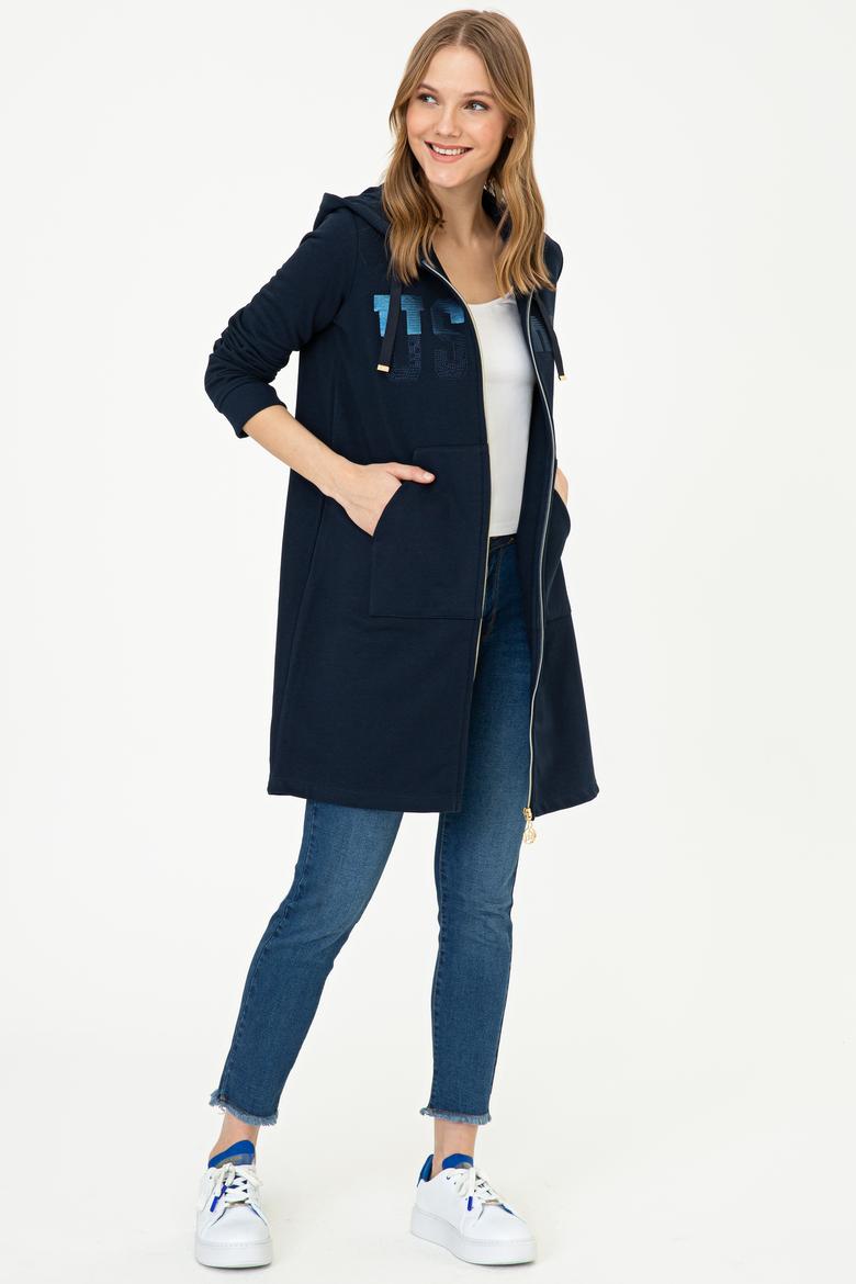 Kadın Lacivert Sweatshirt - 50240733016