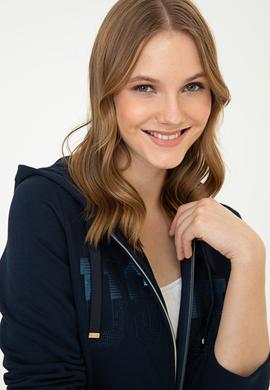 Kadın Lacivert Sweatshirt - 50240733016