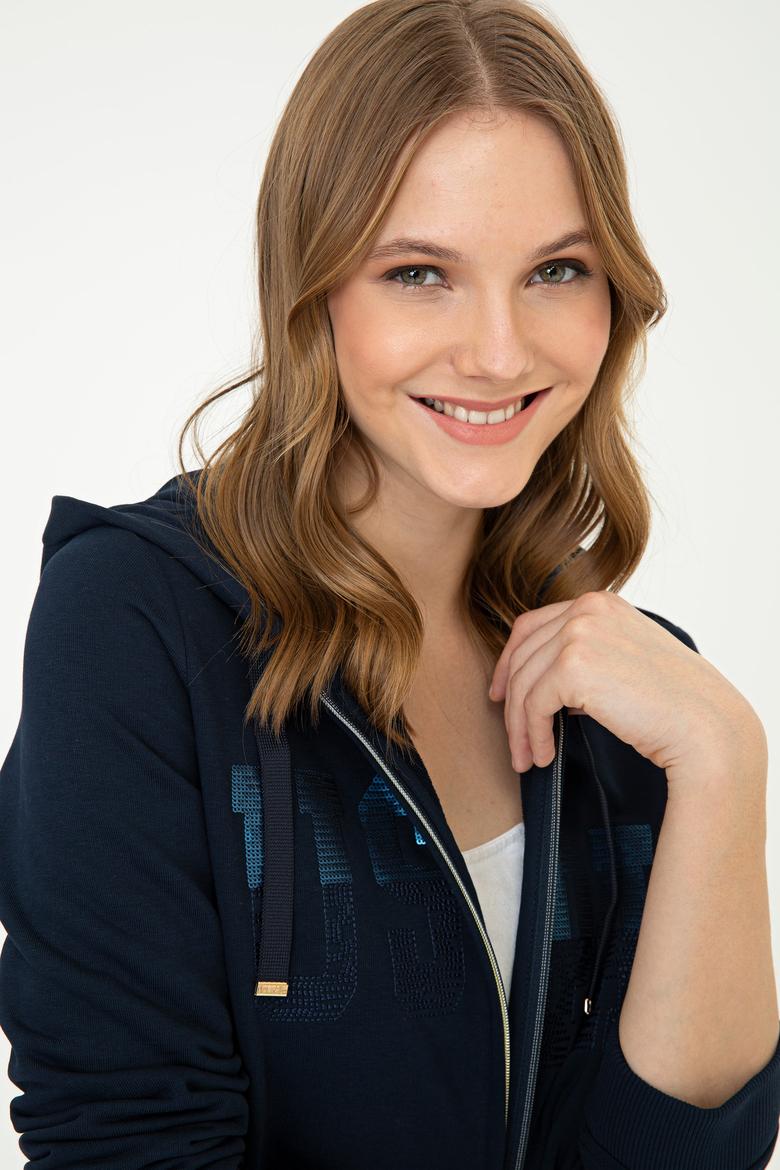 Kadın Lacivert Sweatshirt - 50240733016