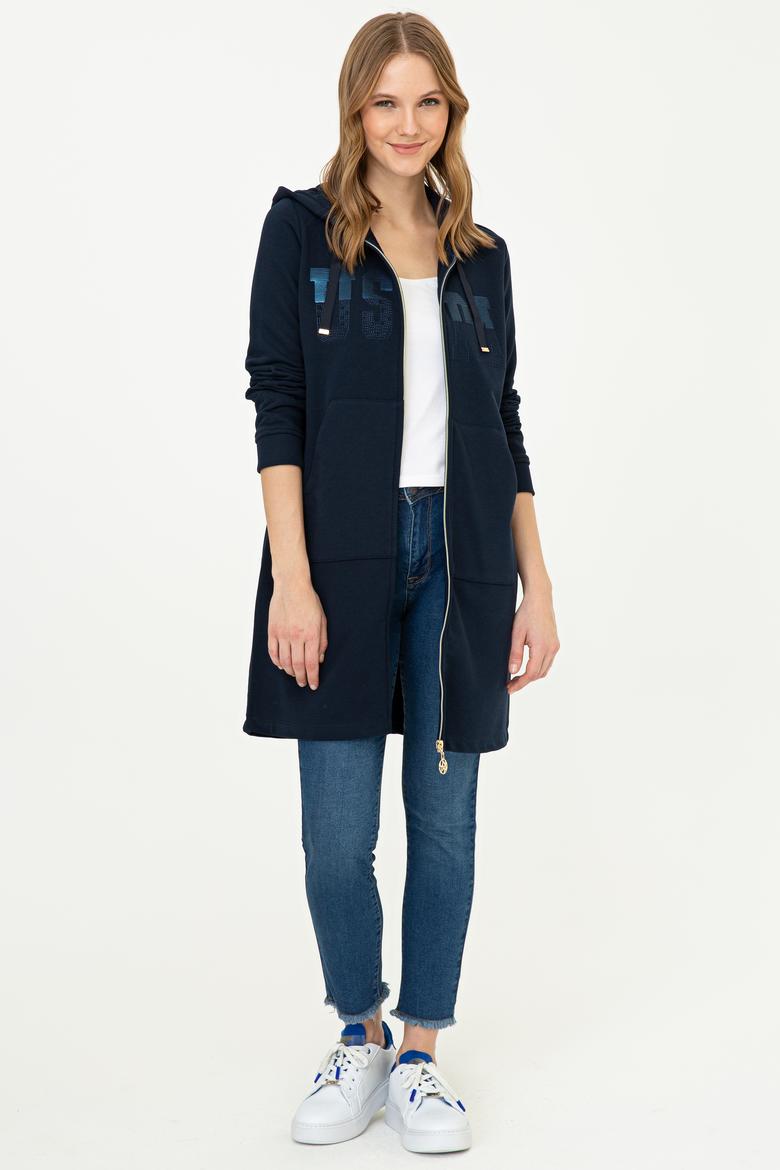 Kadın Lacivert Sweatshirt - 50240733016