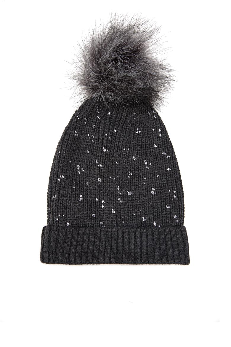 Kadın Antrasit Melanj Bere - 50241005002