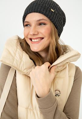 Kadın Antrasit Melanj Bere - 50241005002