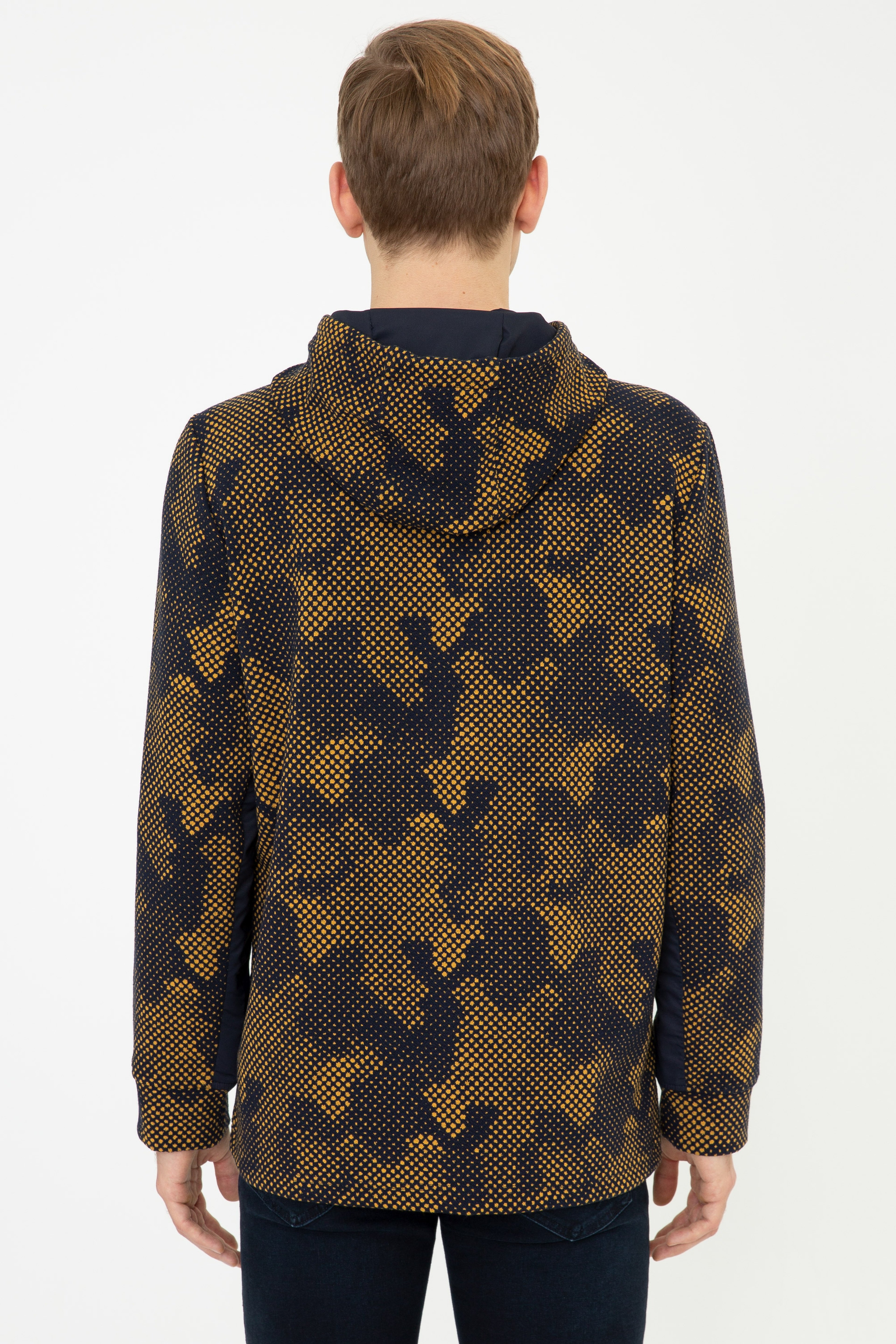 Erkek Lacivert Sweatshirt - Image 5