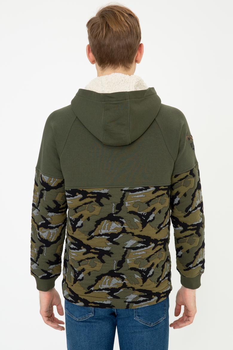 Erkek Koyu Haki Sweatshirt - 50236898051