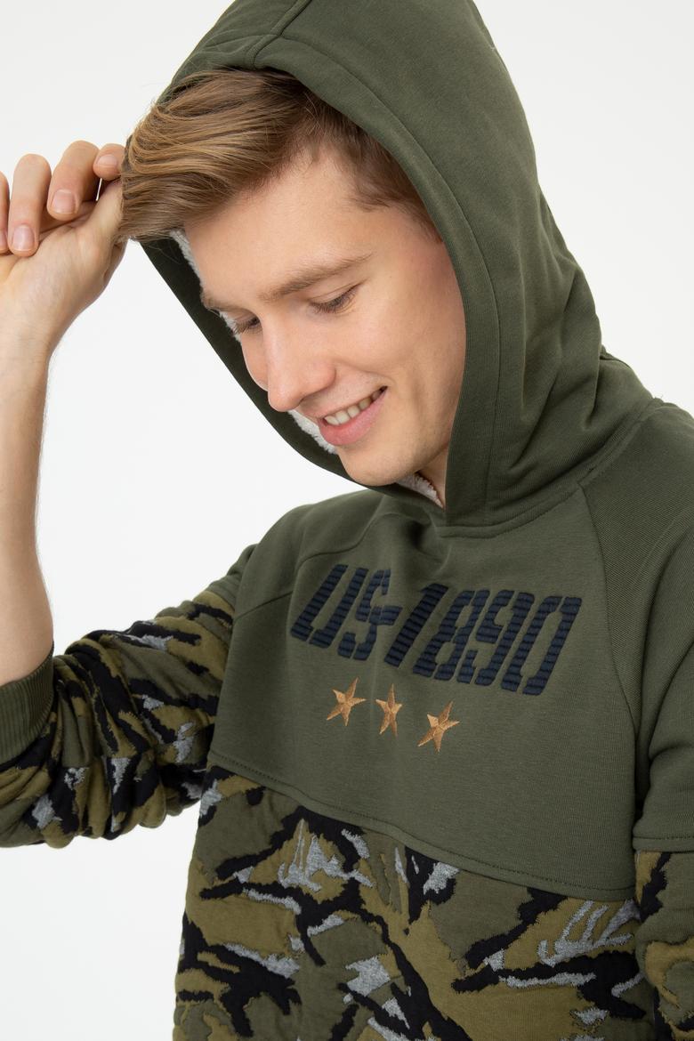 Erkek Koyu Haki Sweatshirt - 50236898051