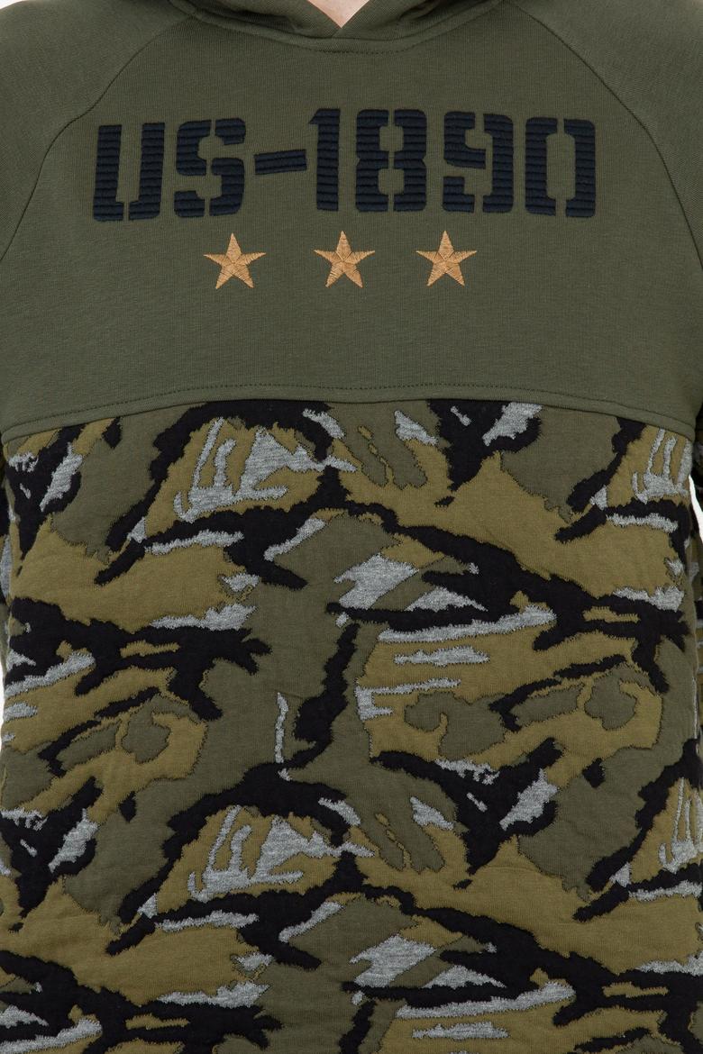 Erkek Koyu Haki Sweatshirt - 50236898051