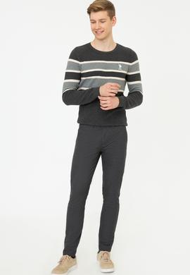 Erkek Antrasit Melanj Kazak - 50237020004