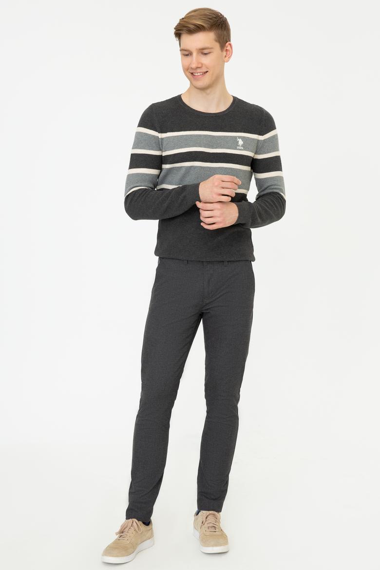 Erkek Antrasit Melanj Kazak - 50237020004