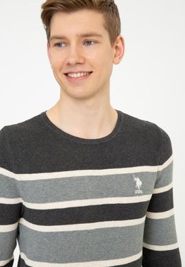 Erkek Antrasit Melanj Kazak - 50237020004