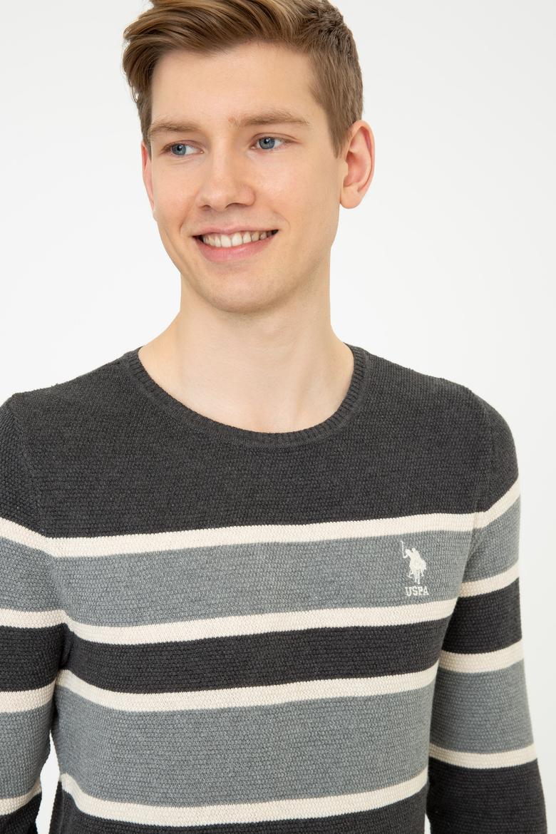 Erkek Antrasit Melanj Kazak - 50237020004