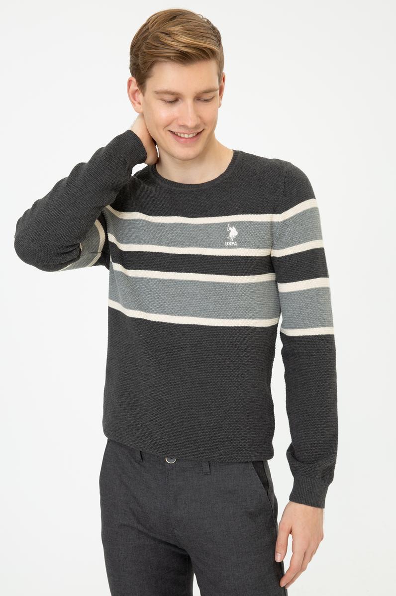 Erkek Antrasit Melanj Kazak