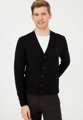 Erkek Siyah Triko Hırka - 50237062025