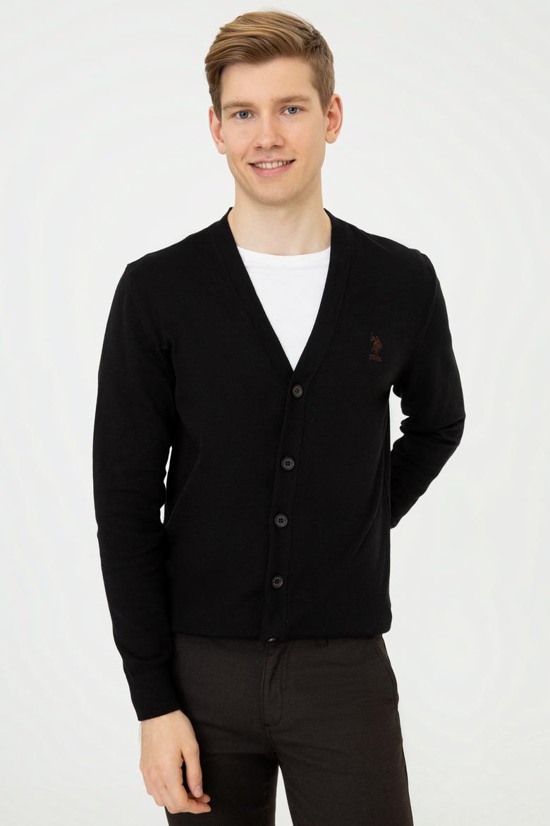 Erkek Siyah Triko Hırka