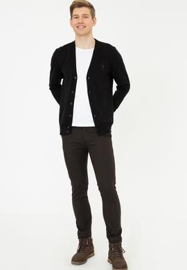 Erkek Siyah Triko Hırka - 50237062025