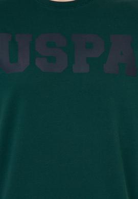 Erkek Koyu Yeşil Basic Sweatshirt - 50238100069